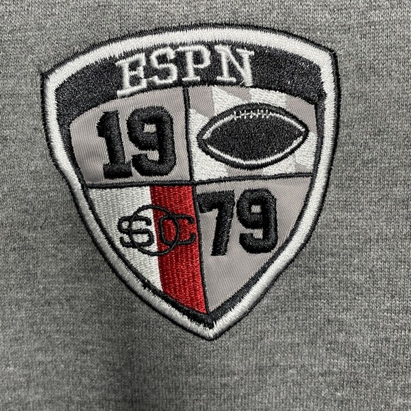 Champion ESPN Full Zip Embroidered Gray Jacket Sweatshirt Womens Small - Picture 5 of 12